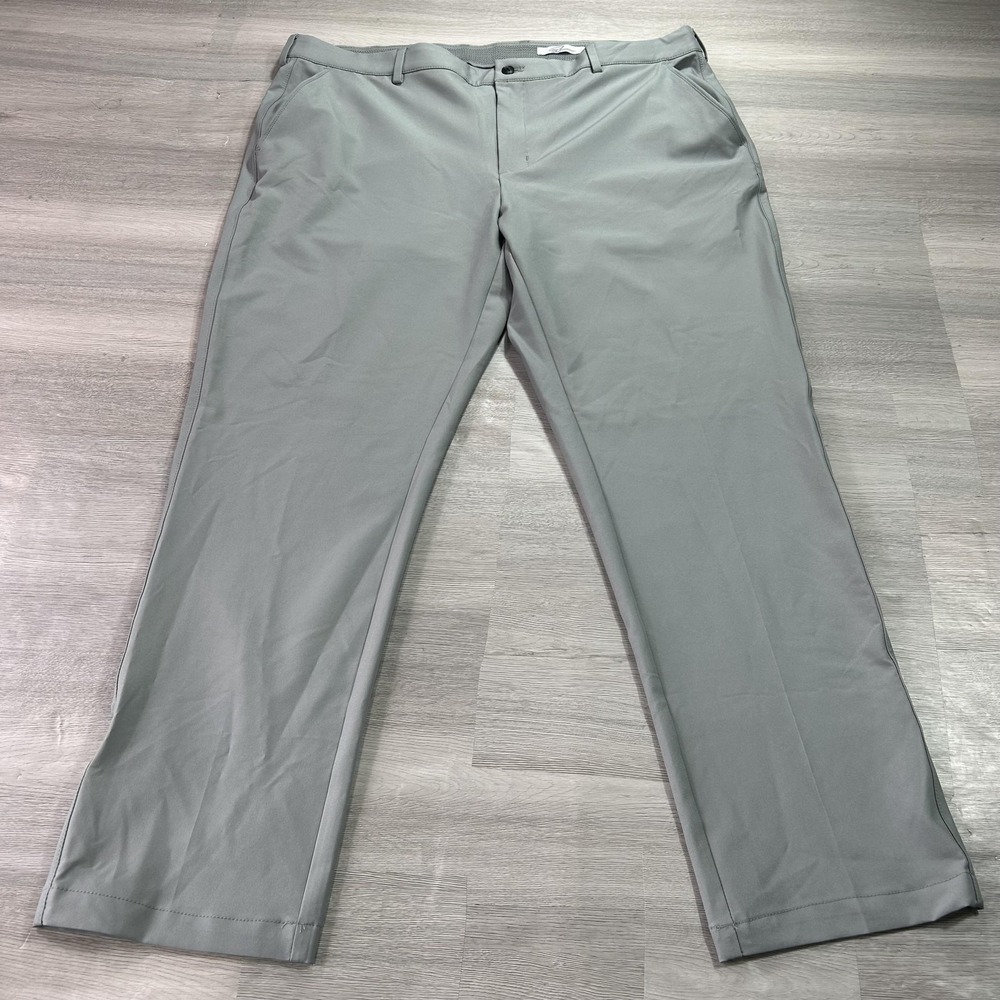 NEW Greg Norman Pants Mens 40x30 Gray Golf Khakis Stretch Pockets‎ Performance